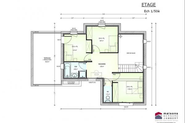 Modèle et plan de maison : sem 28 - 100.00 m²