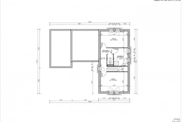 Modèle et plan de maison : Senza 103 - 103.00 m²