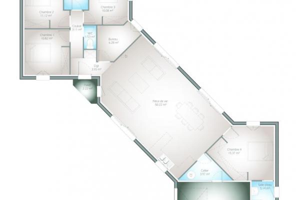 Modèle et plan de maison : Symphonie - 0.00 m²