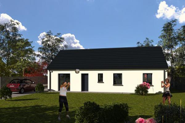 Modèle et plan de maison : TOBA - 64.00 m²