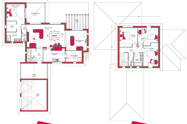 Modèle et plan de maison : Villa Florida - 150.00 m²