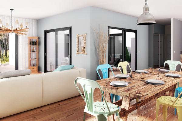 Modèle et plan de maison : Villa Patio - 133.00 m²