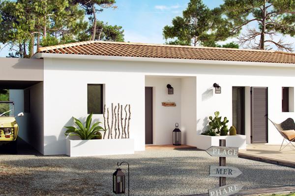 Modèle et plan de maison : Villa Patio - 133.00 m²
