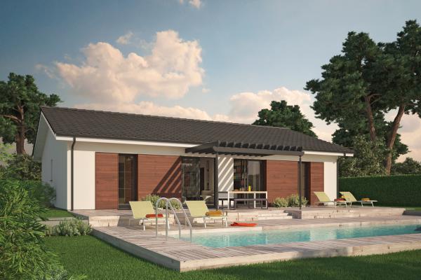 Modèle et plan de maison : Villa Rosa - 90.00 m²
