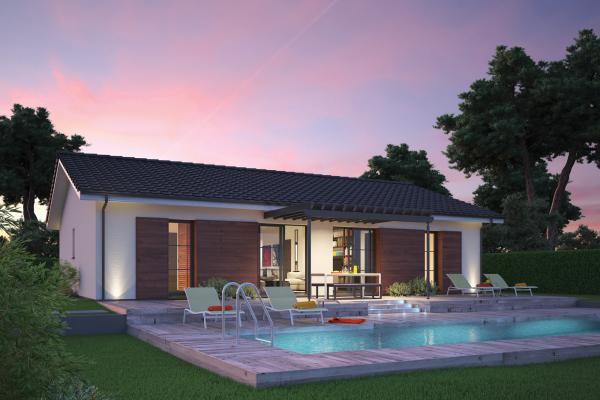 Modèle et plan de maison : Villa Rosa - 90.00 m²