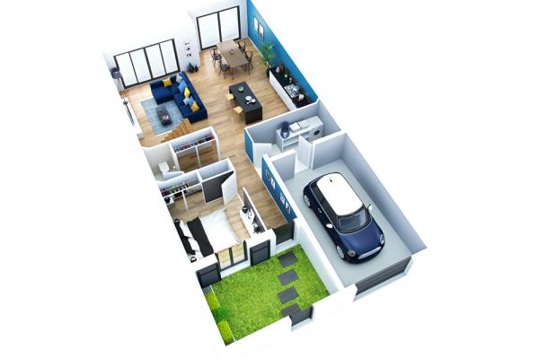 Modèle et plan de maison : VILLA URBAN ZEN -  m²