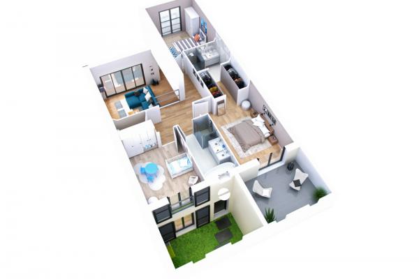 Modèle et plan de maison : VILLA URBAN ZEN -  m²