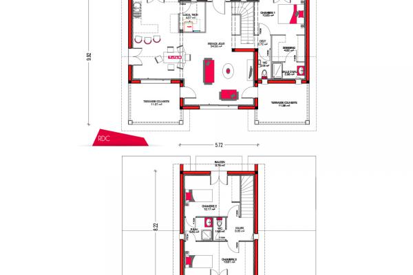 Modèle et plan de maison : Villa Zola - 115.00 m²