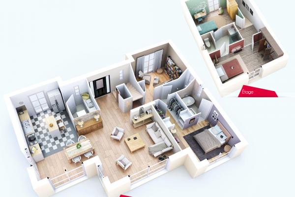 Modèle et plan de maison : Villa Zola - 127.00 m²