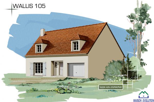 Modèle et plan de maison : Wallis 105 - 105.00 m²